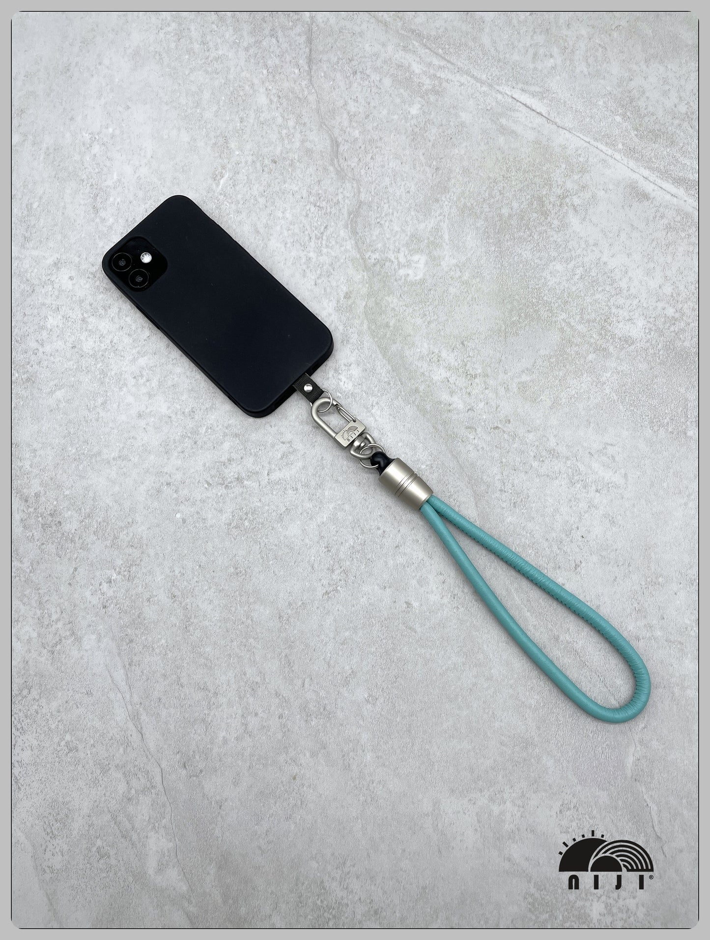 *New arrival*　Nappa Leather wrist strap Teal color