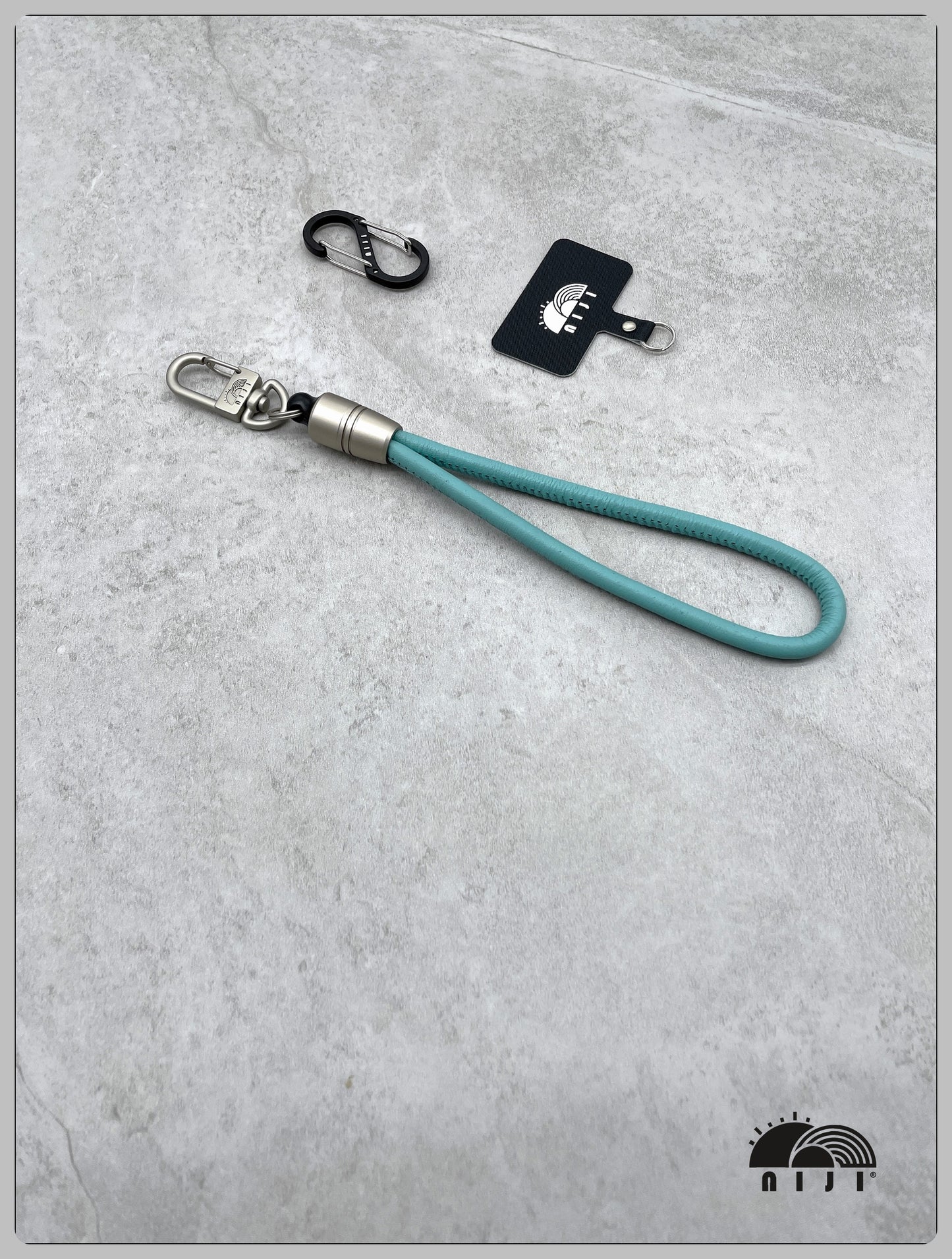 *New arrival*　Nappa Leather wrist strap Teal color