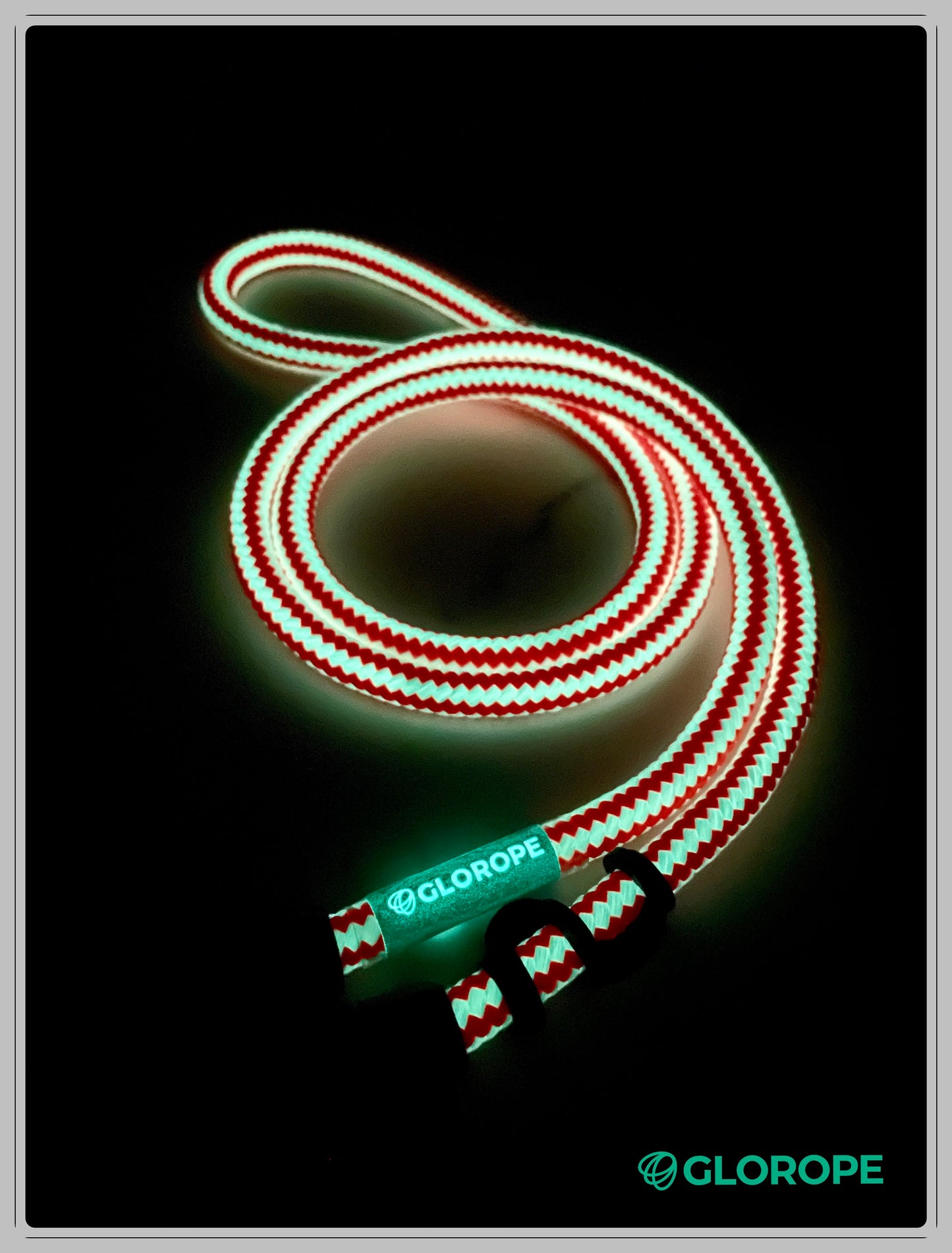 8.5mm Glow in the dark Wave pattern / Orange Pattern