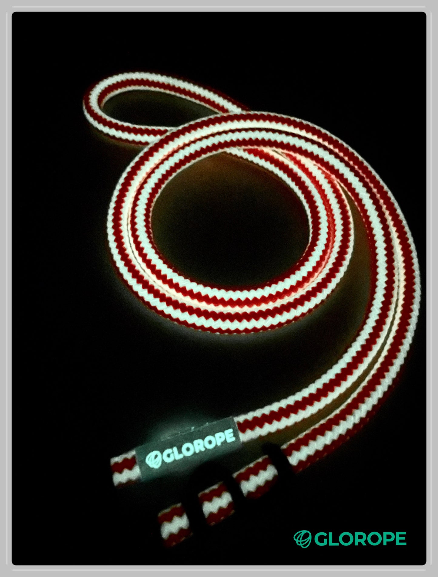 8.5mm Glow in the dark Wave pattern / Red Pattern