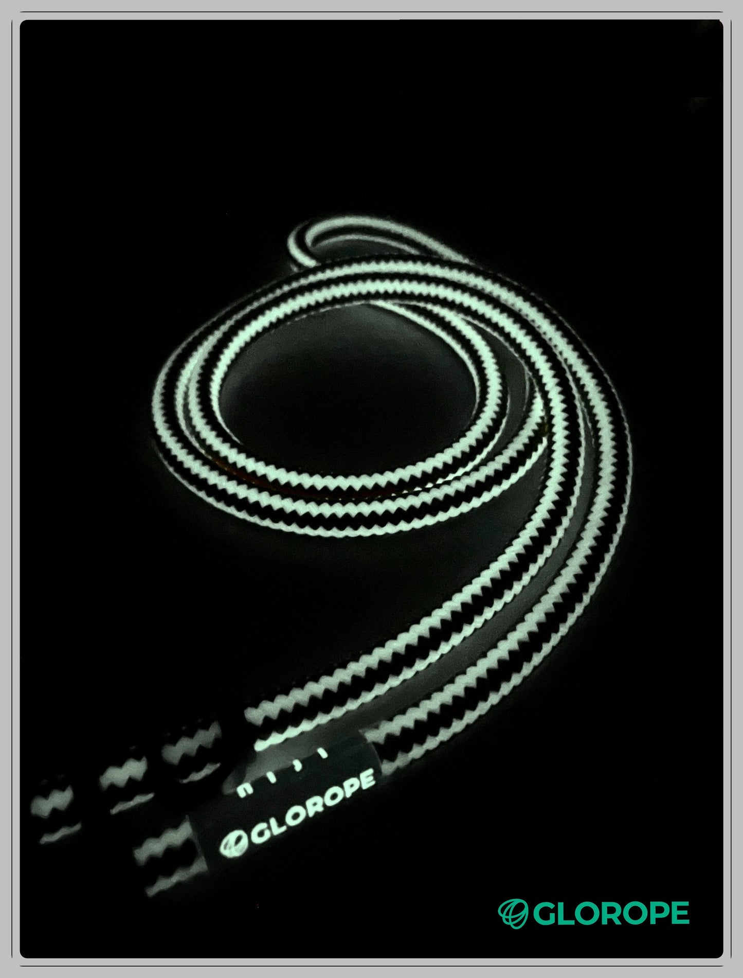 8.5mm Glow in the dark Wave pattern / Violet Pattern