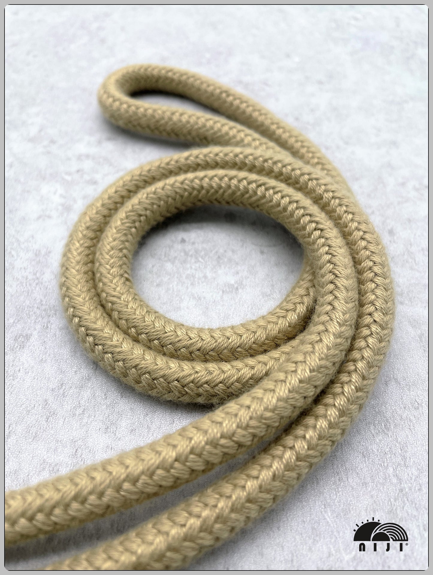 Spun cord 9mm Beige color