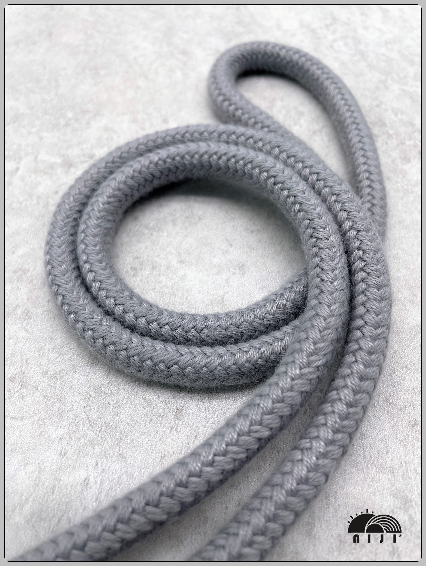 Spun cord 9mm Grey color