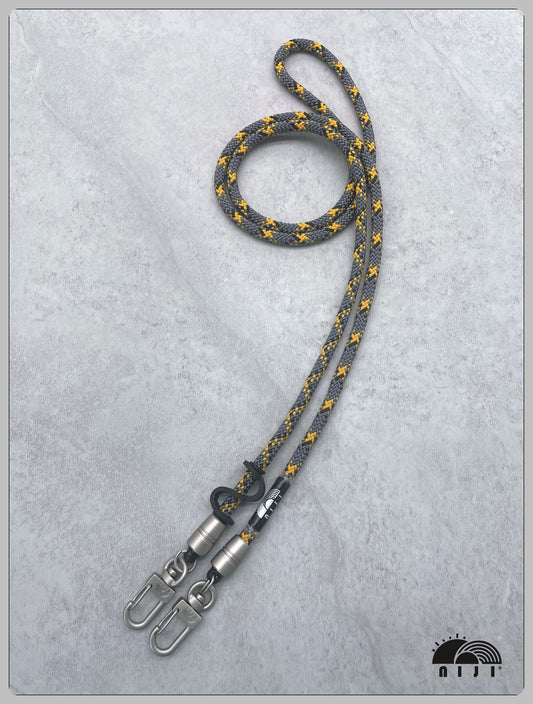 7mm Charcoal w yellow zipzap pattern