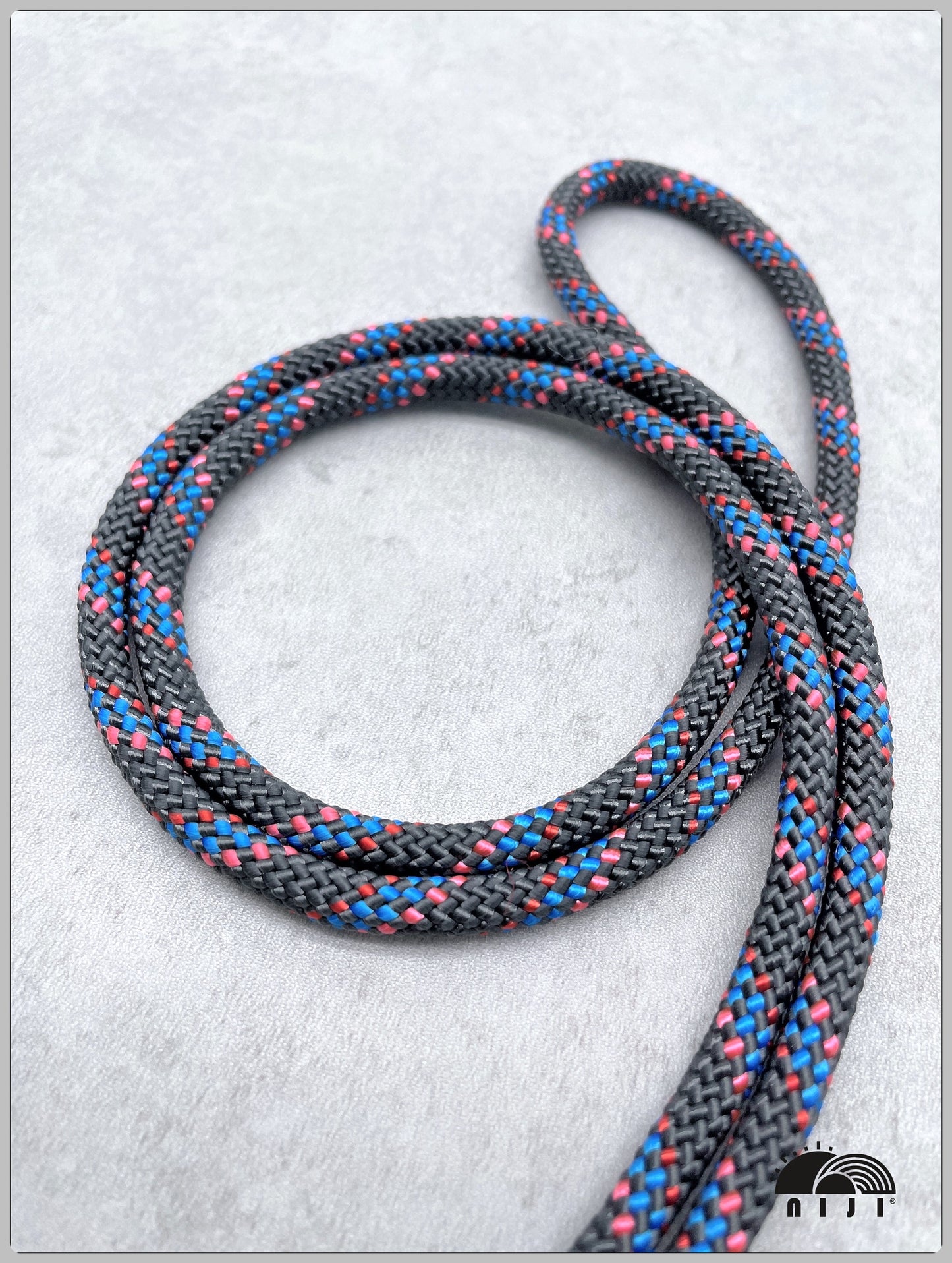 6.4mm Charcoal w blue & pink tracer