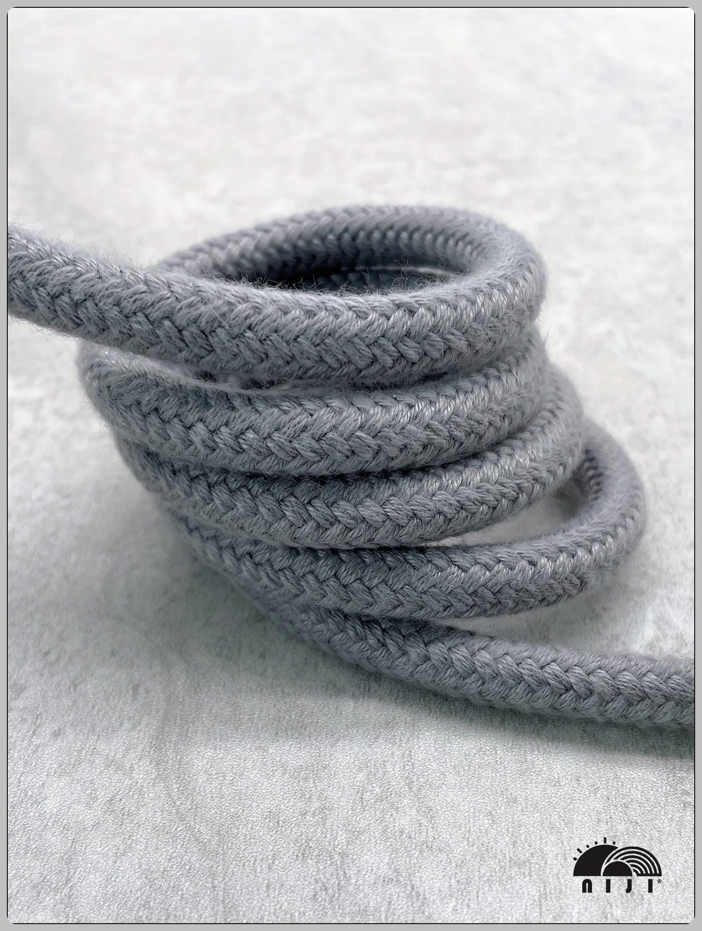 Spun cord 9mm Grey color