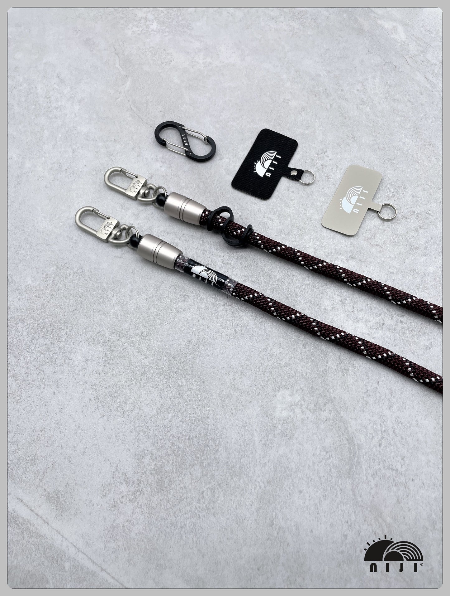 9.5mm Maroon w Black & White Tracer