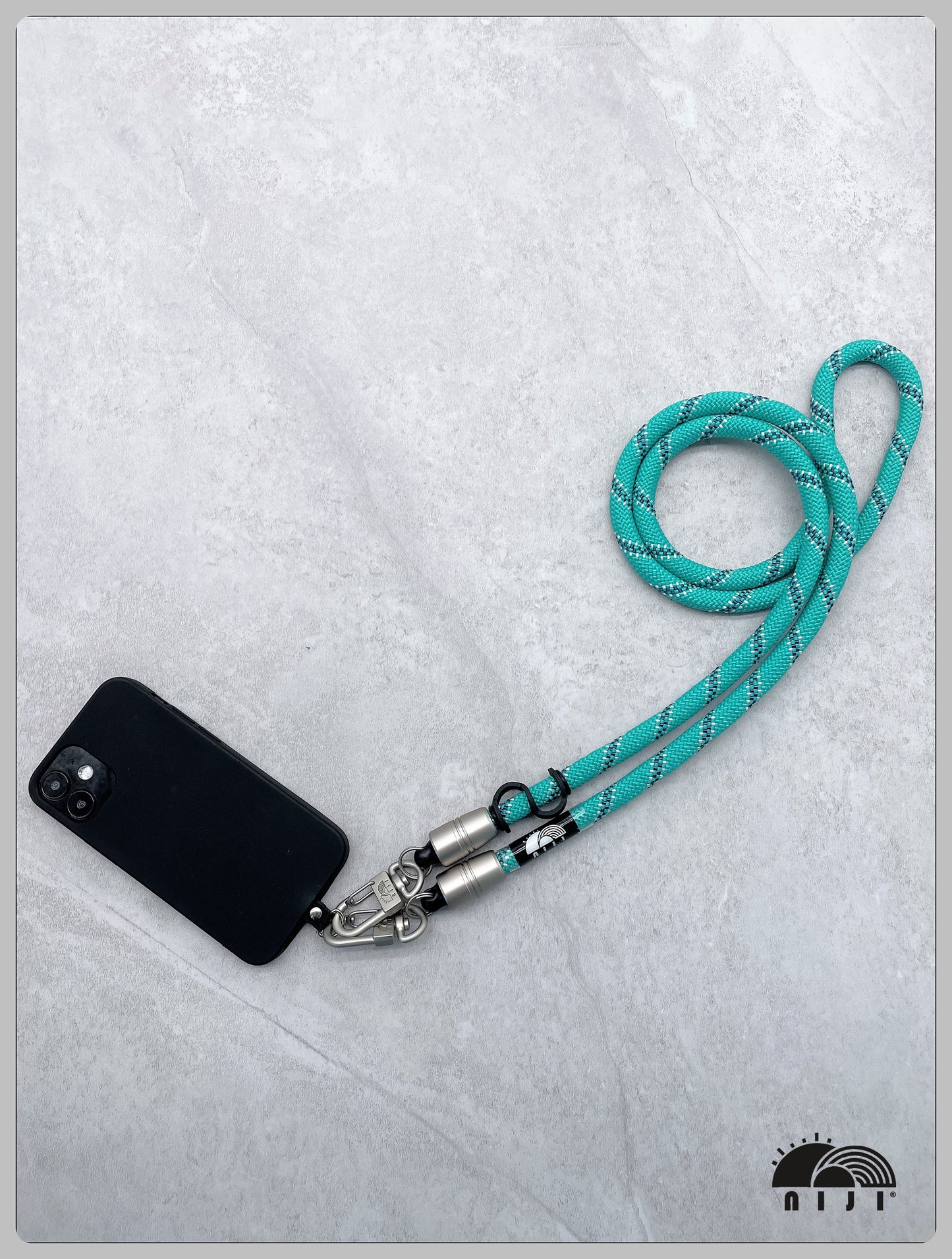 9.5mm Teal w Navy & White Tracer