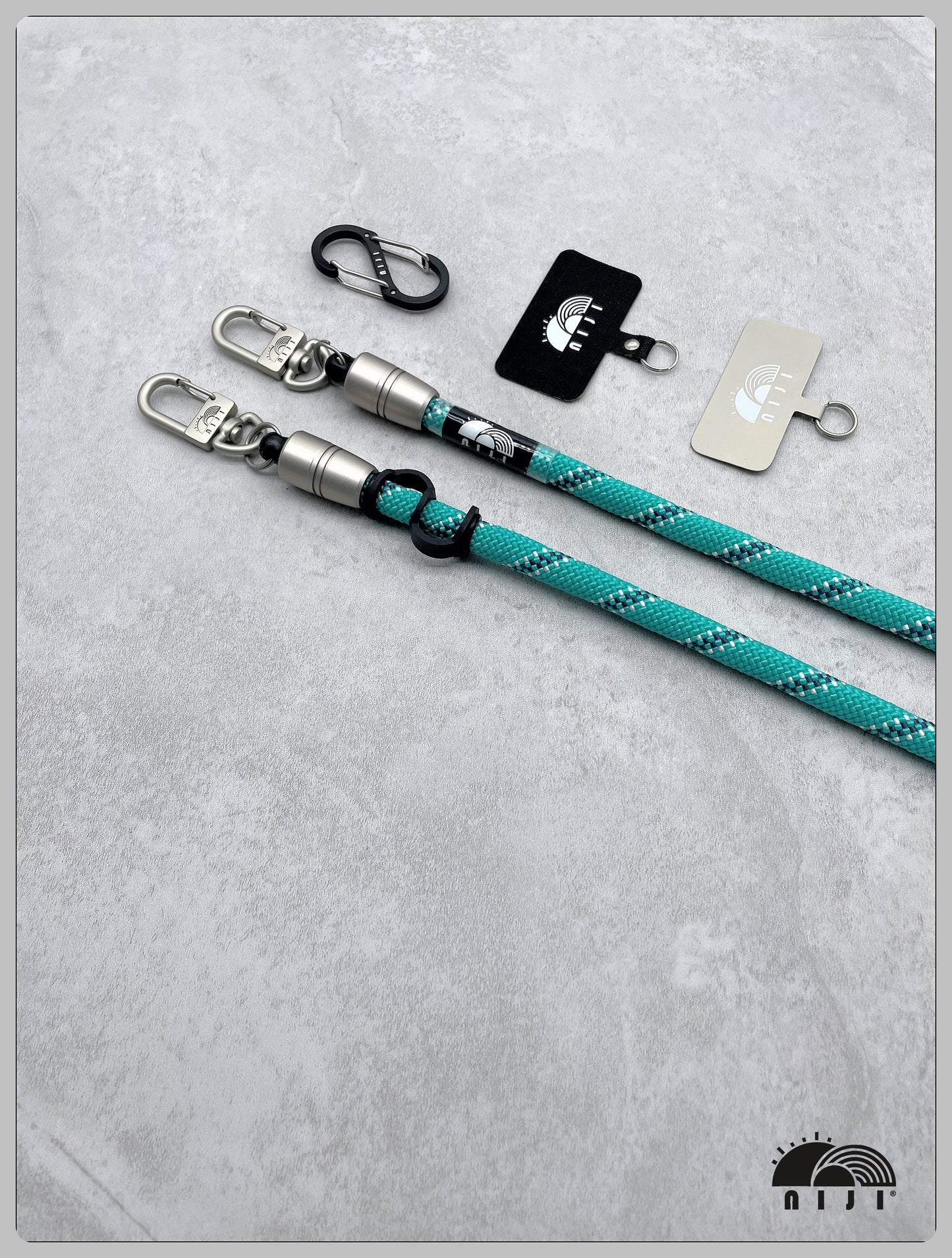 9.5mm Teal w Navy & White Tracer