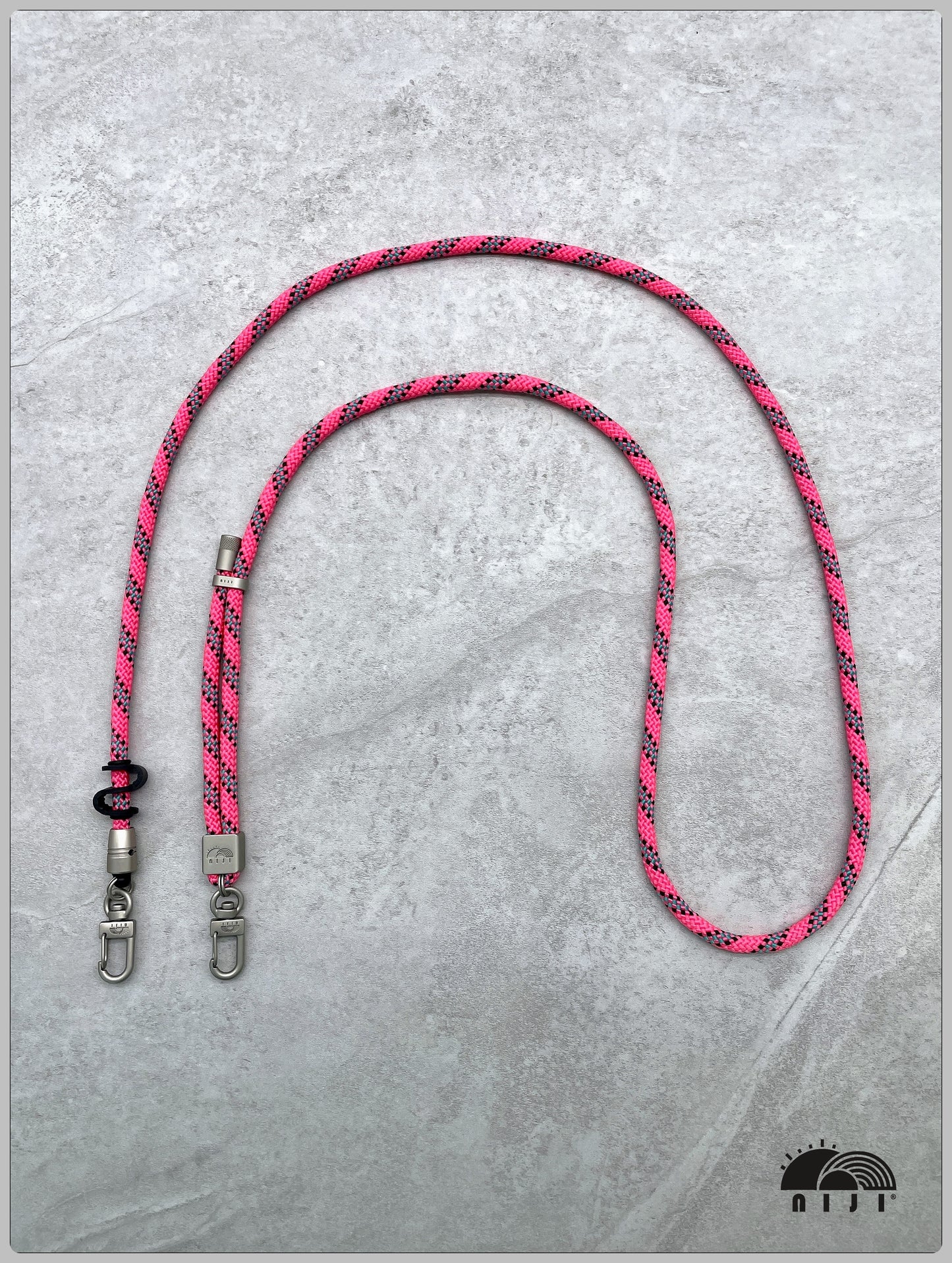 7mm pink w black and blue tracer