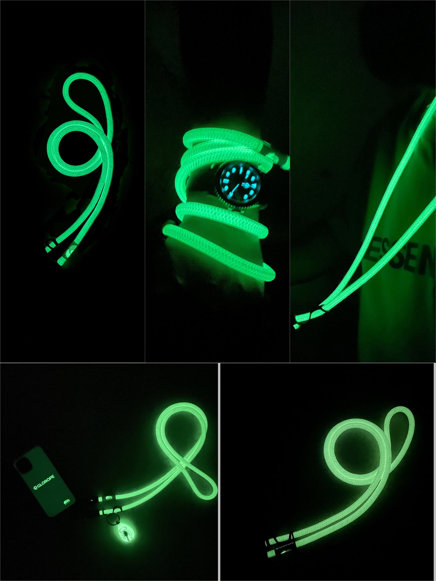 Glow in the dark 8.5mm All glow White color